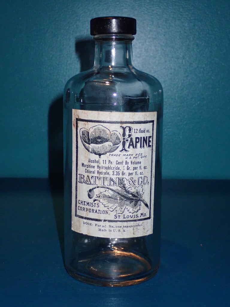 National Drug Co. MERCUROCHROME Vintage Medicine Bottle