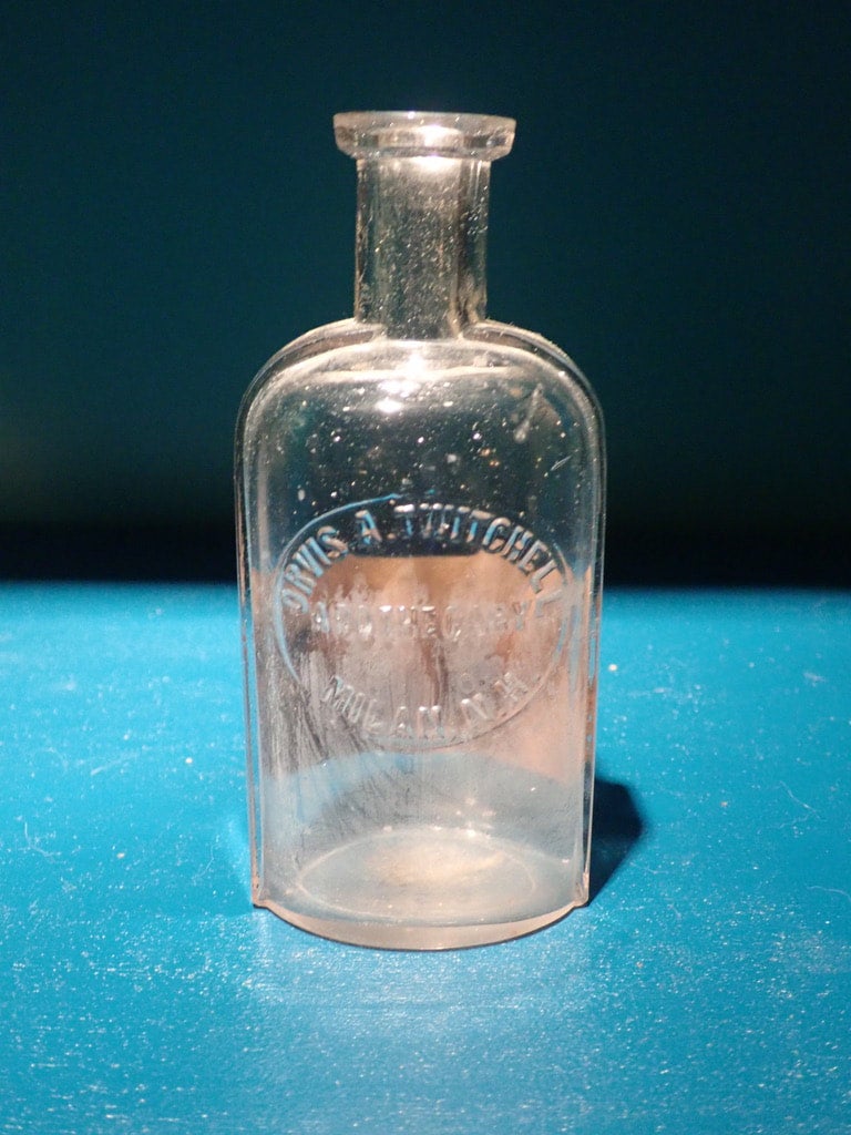 Vaseline Glass Baby Bottle Cocktail Shaker